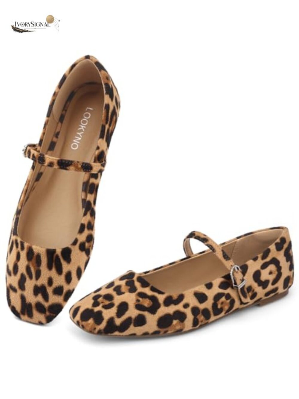 Mary Jane Flats Faux Leather Square Toe Buckle Strap Women's Ballet Shoes